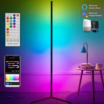 Smart RGB Aluminum Floor Lamp 16 Million Color Changing