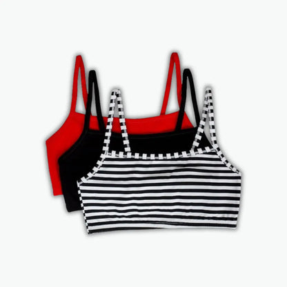 Cotton and spandex sports bra