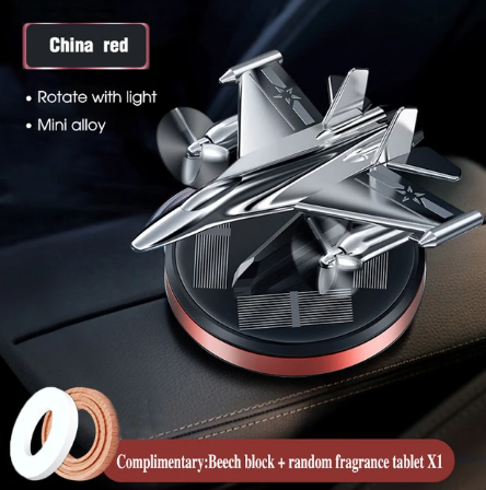 Car Interior Solar Fighter Air Freshener Propeller Fragrance