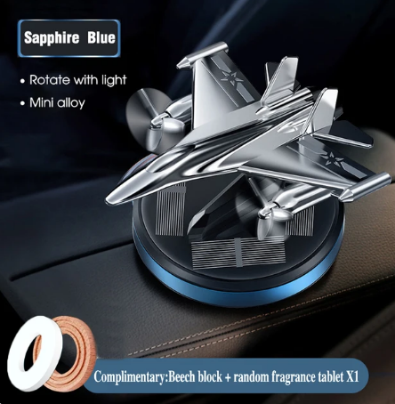 Car Interior Solar Fighter Air Freshener Propeller Fragrance