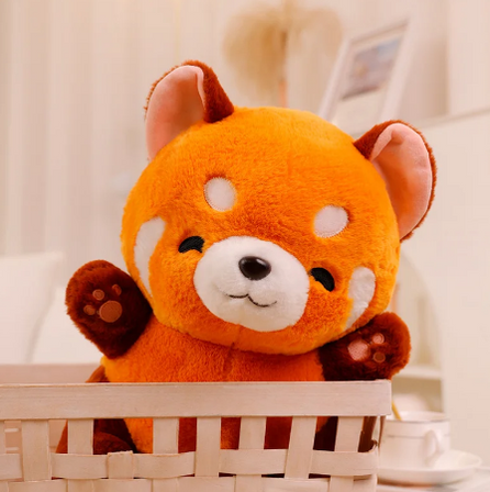 Fluffy Red Panda Plushie Doll for Kids