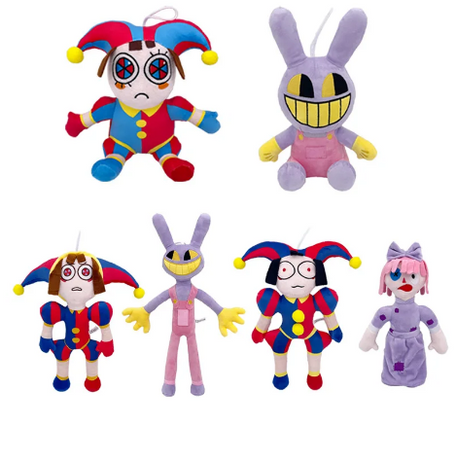 Plush Pomni and Jax from The Digital Circus