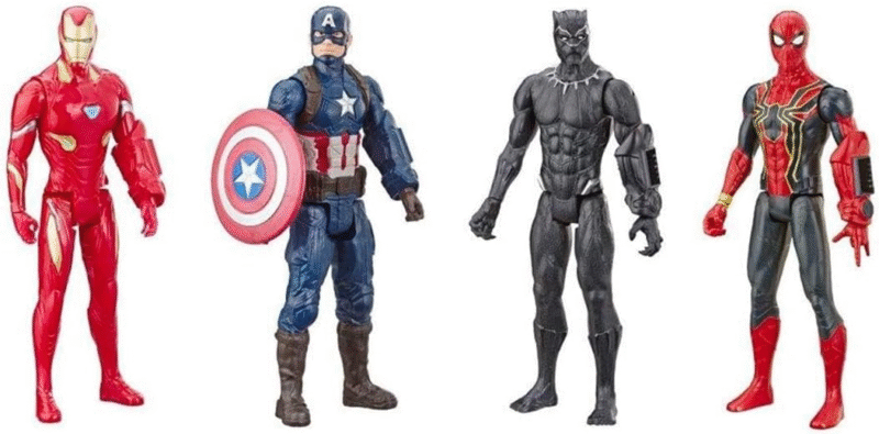 Avengers Marvel Endgame Titan Hero Series 12" Action Figures Captain America, Iron Spider, Black Panther, and Iron Man (4 Action Figures) - Image 4