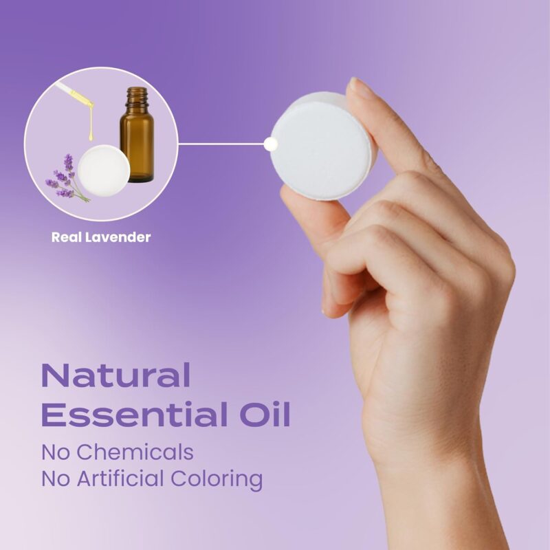 Body Restore Shower Steamers Aromatherapy 15 Pack - Birthday Gifts for Women, Men, Travel Essentials, Stress Relief, Relaxation, Self Care, Bath Bombs - Lavender - Image 2