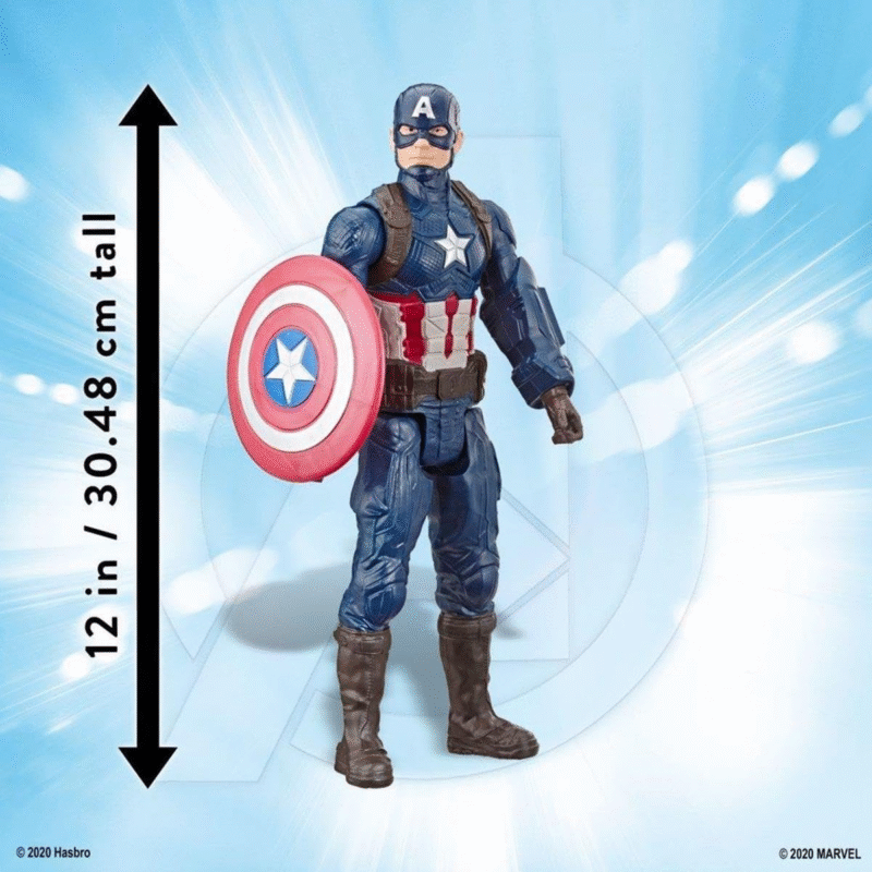 Avengers Marvel Endgame Titan Hero Series 12" Action Figures Captain America, Iron Spider, Black Panther, and Iron Man (4 Action Figures) - Image 3