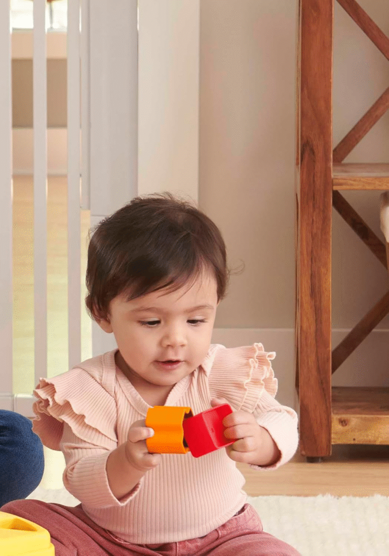 Fisher-Price Stacking Toy Baby's First Blocks Set of 10 Shapes for Sorting Play for Infants Ages 6+ Months - Image 8