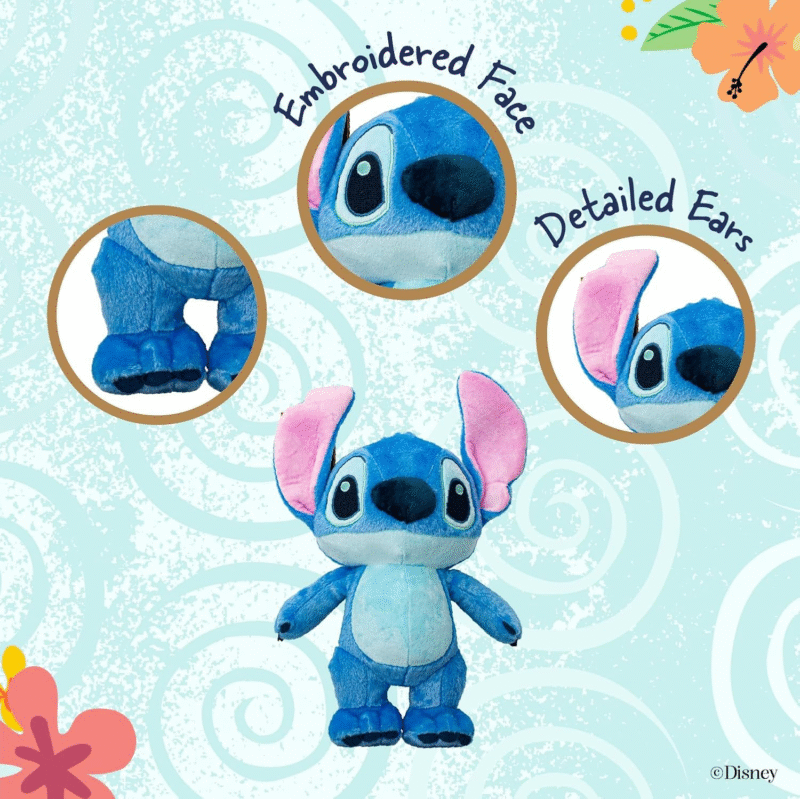 Disney Baby Lilo & Stitch Soft Huggable Stuffed Animal Cute Plush Toy for Toddler Boys and Girls, Gift for Kids, Blue Stitch 15 Inches - Image 4