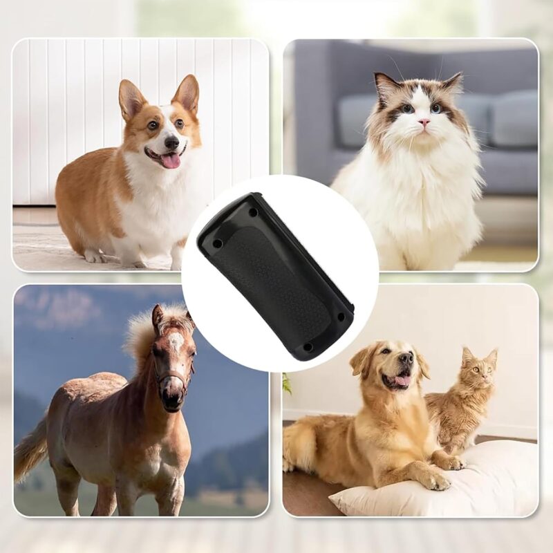 Brush for Pets, Rhykin Dog Deshedding Brush, 2025 New Dog Shedding & Grooming Supplies for Cats, Dogs, Rabbits, Horses, V Tooth Hair Removal Tool for Matted & Loose Hair (Black) - Image 8