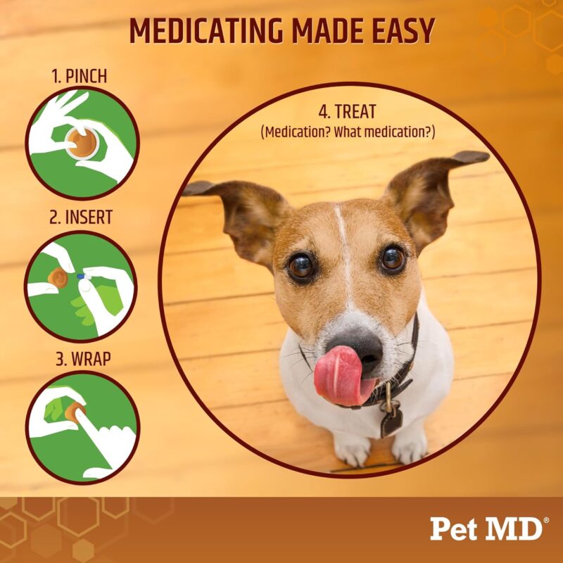 Pet MD Wrap A Pill Peanut Butter Flavored Pill Paste for Dogs - Make a Pocket to Hide Pills and Medication for Pets - 59 Servings - Image 3