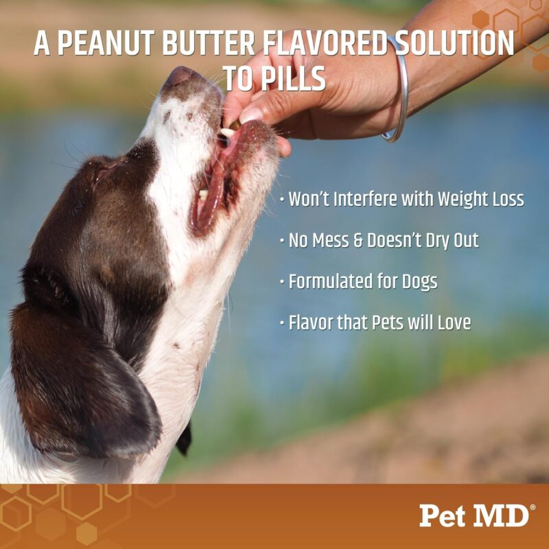 Pet MD Wrap A Pill Peanut Butter Flavored Pill Paste for Dogs - Make a Pocket to Hide Pills and Medication for Pets - 59 Servings - Image 5
