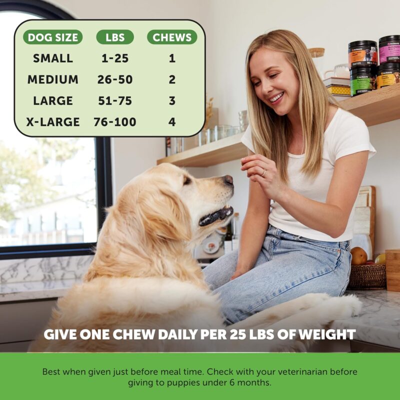Probiotics for Dogs for Occasional Diarrhea & Bowel Support, Digestive Enzymes with Prebiotics for Gut Health for Dogs, Immunity Health & Itch Relief (Duck 90 ct) - Image 6