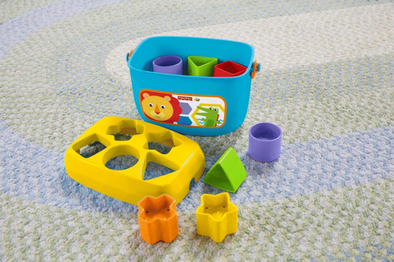 Fisher-Price Stacking Toy Baby's First Blocks Set of 10 Shapes for Sorting Play for Infants Ages 6+ Months - Image 5