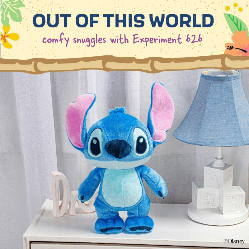 Disney Baby Lilo & Stitch Soft Huggable Stuffed Animal Cute Plush Toy for Toddler Boys and Girls, Gift for Kids, Blue Stitch 15 Inches - Image 5