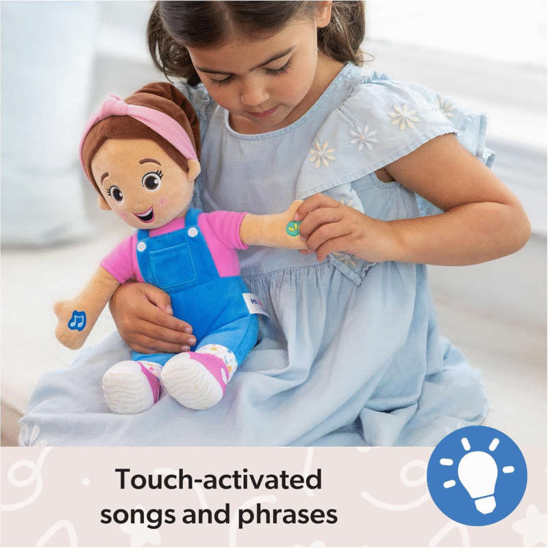 Ms. Rachel Speak & Sing Doll 16” Tall Interactive Toy with 4 Songs & 16+ Phrases, Toddler Toys for Girls & Boys Ages 6 Months to 3+ Years - Image 5