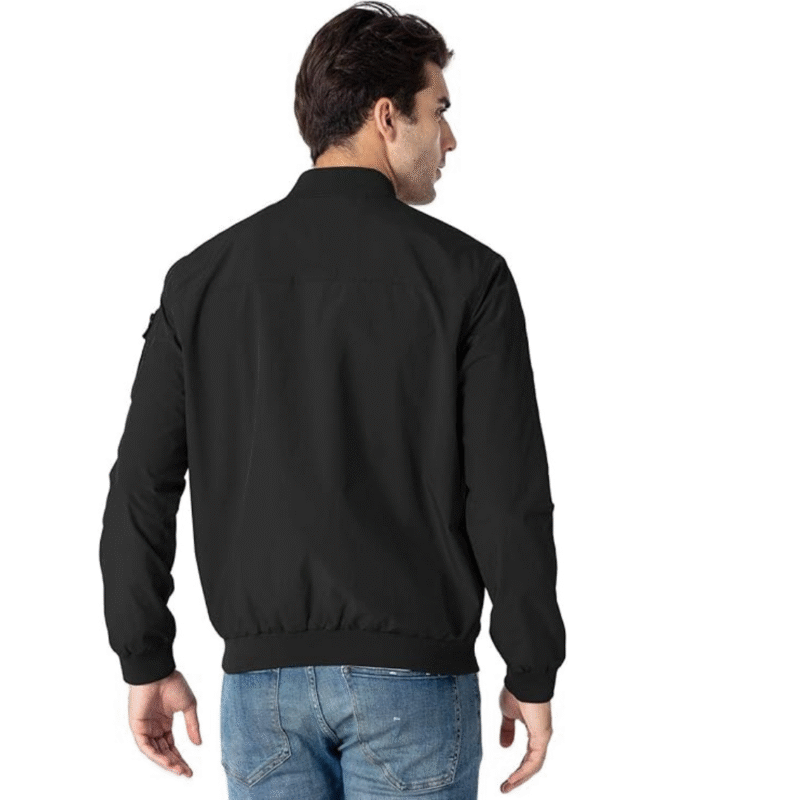 Rdruko Men's Lightweight Bomber Jacket Causal Fashion Stylish Windbreaker Light Jacket(large) - Image 4