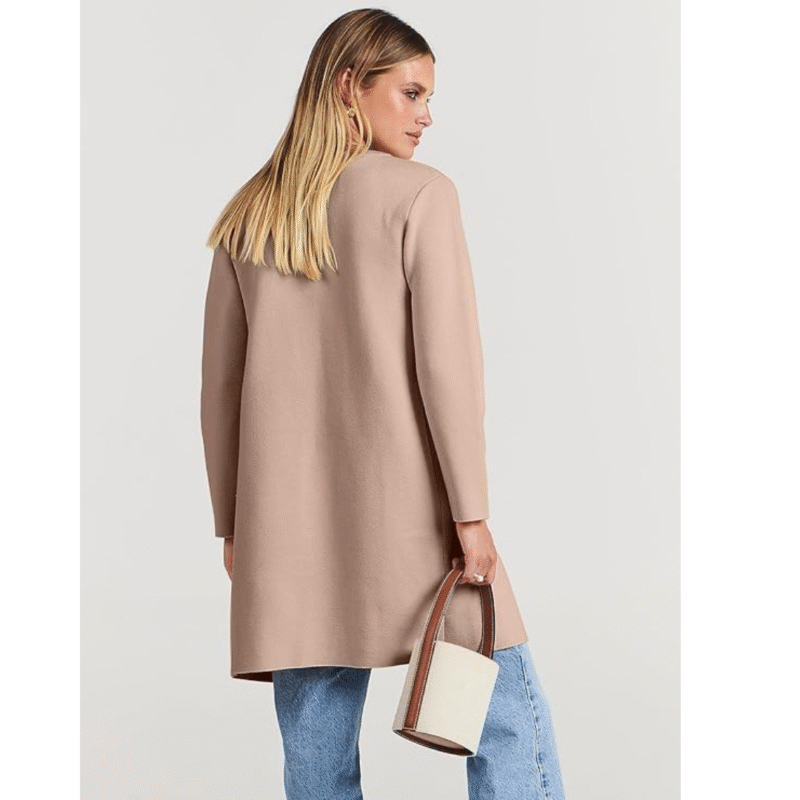 ANRABESS Womens Cardigan Sweater Open Front Knit Long Coatigan Dressy Casual Jacket Coat 2025 Fall Outfits Classy Clothes(Large) - Image 3
