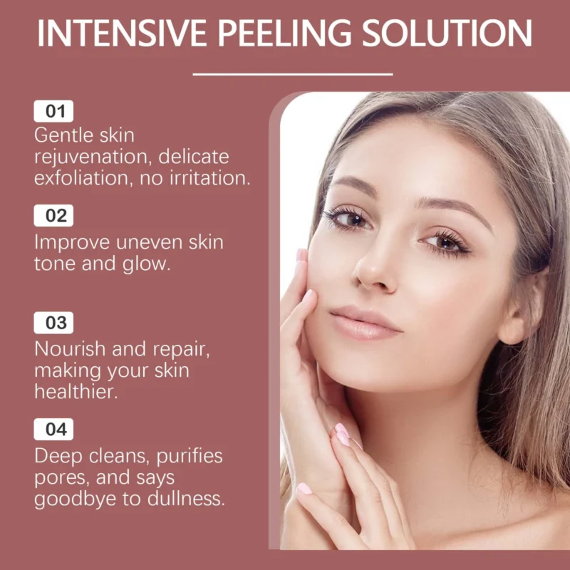 West&Month 30ml Exfoliating Face Serum Improve Dullness AHA BHA Repairing Face Shrink Pores Moisturizing Soothe Facial Serum - Image 3