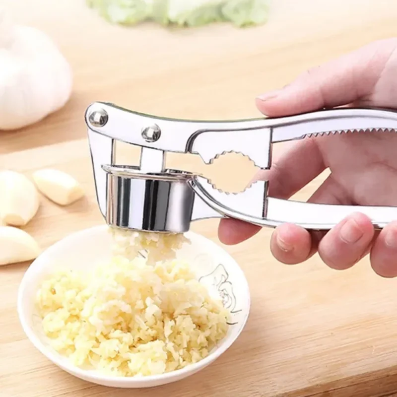 Manual Garlic Press Stainless Steel Garlic Crusher Ginger Squeezer Garlic Grinder Mincer Kitchen Gadgets - Image 5