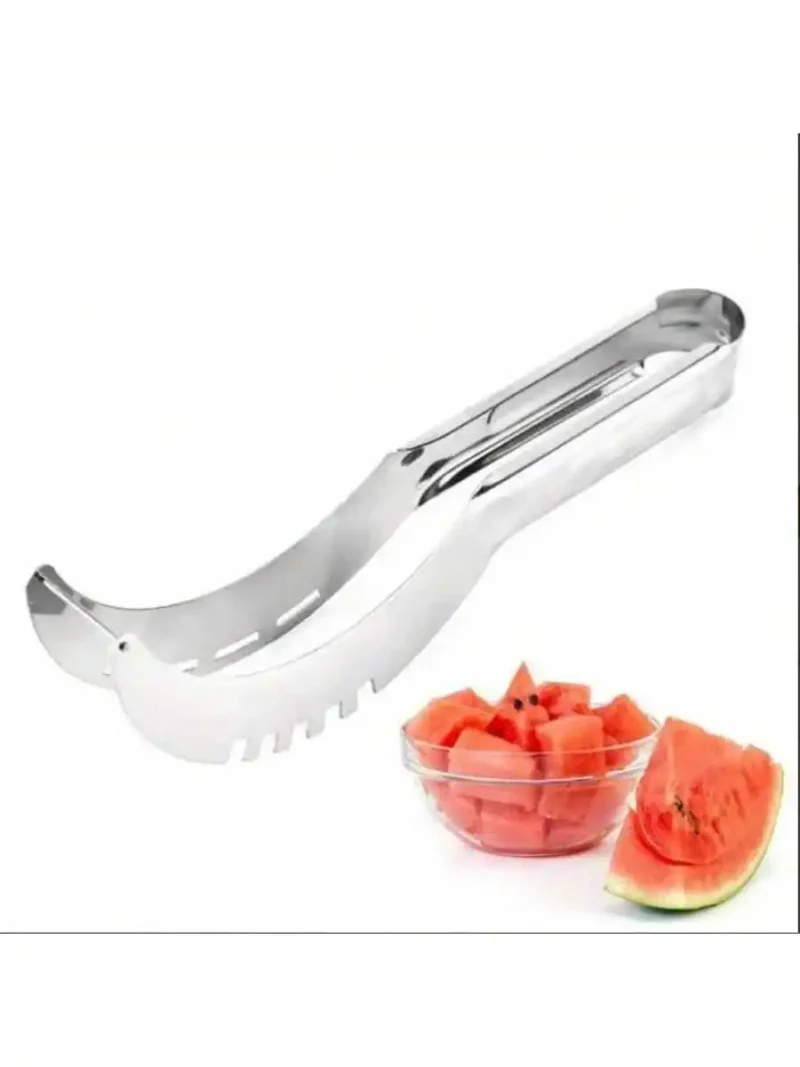 1pc, Cutting Watermelon Block Slicer Cutter, Watermelon Fruit Splitter, Stainless Steel Cutting Watermelon Tool, Kitchen Gadgets - Image 3