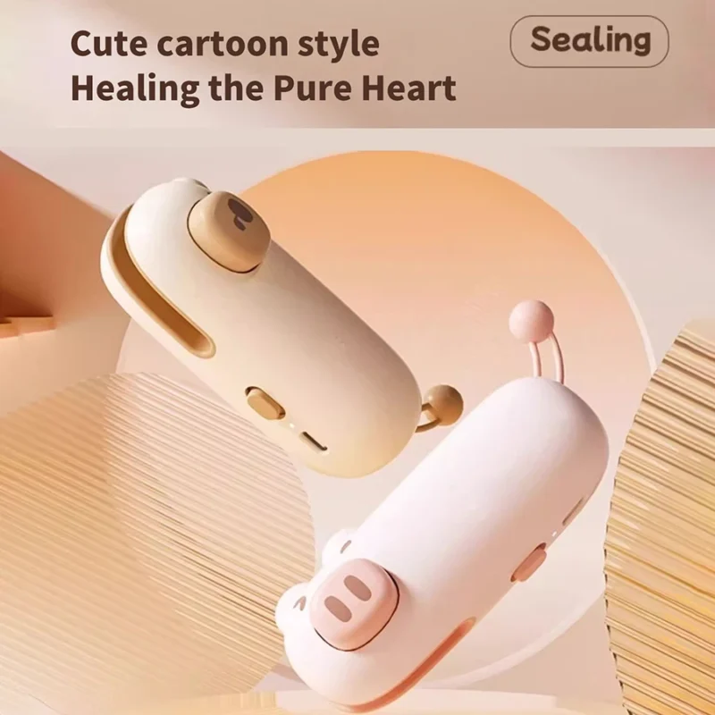 Handheld Portable Mini Sealing Machine Rechargable 2-in-1 Bag Sealer Snack Bag Heat Sealing Machines Food Bag Sealer Gadget - Image 3