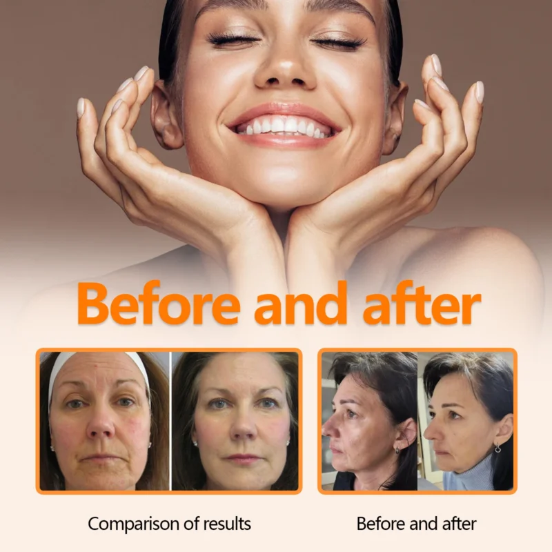 Vitamin C Facial Serum Reduces Fine Lines and Brightens Skin Naturally Without Added Retinol, Jojoba Oil Facial Care Products - Image 3