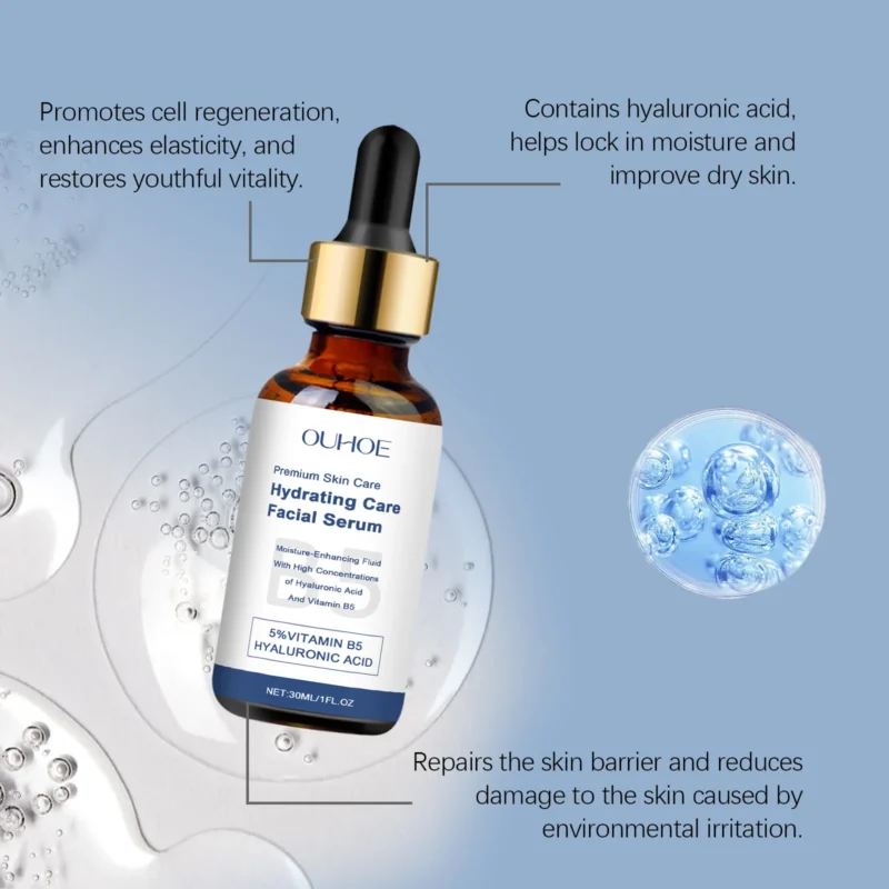 OUHOE Hydrating Care Facial Serum - Deep Moisturize, Balance Oil, Whiten, Repair Acne, All Skin Types, Anti - aging - Image 5