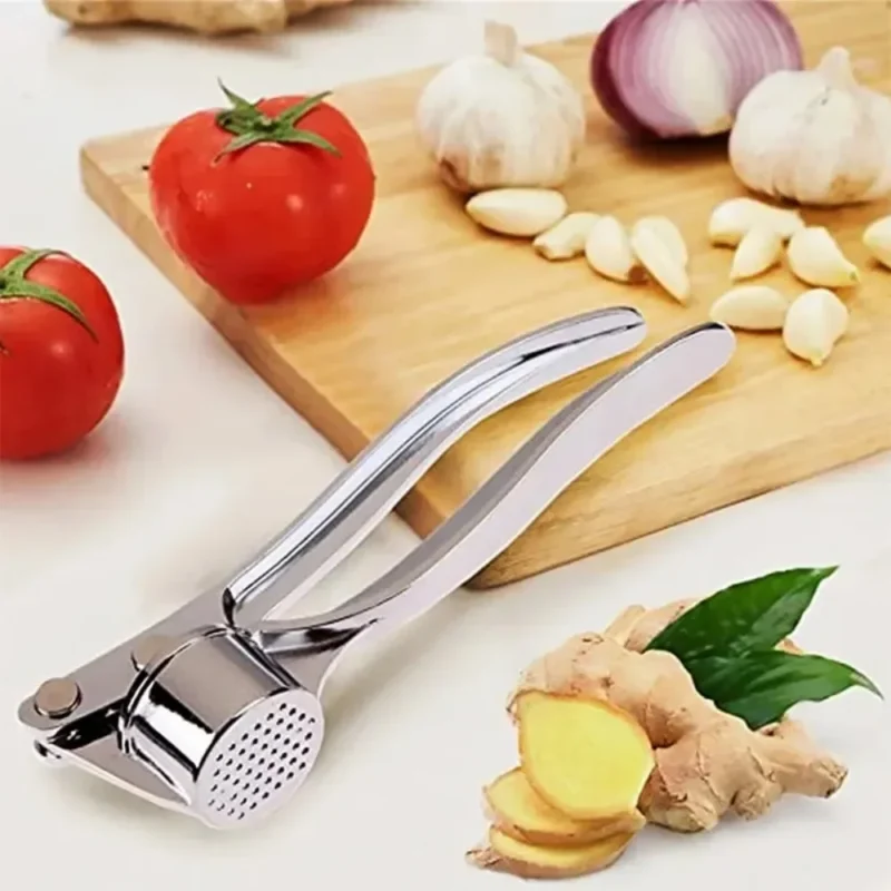Manual Garlic Press Stainless Steel Garlic Crusher Ginger Squeezer Garlic Grinder Mincer Kitchen Gadgets - Image 6
