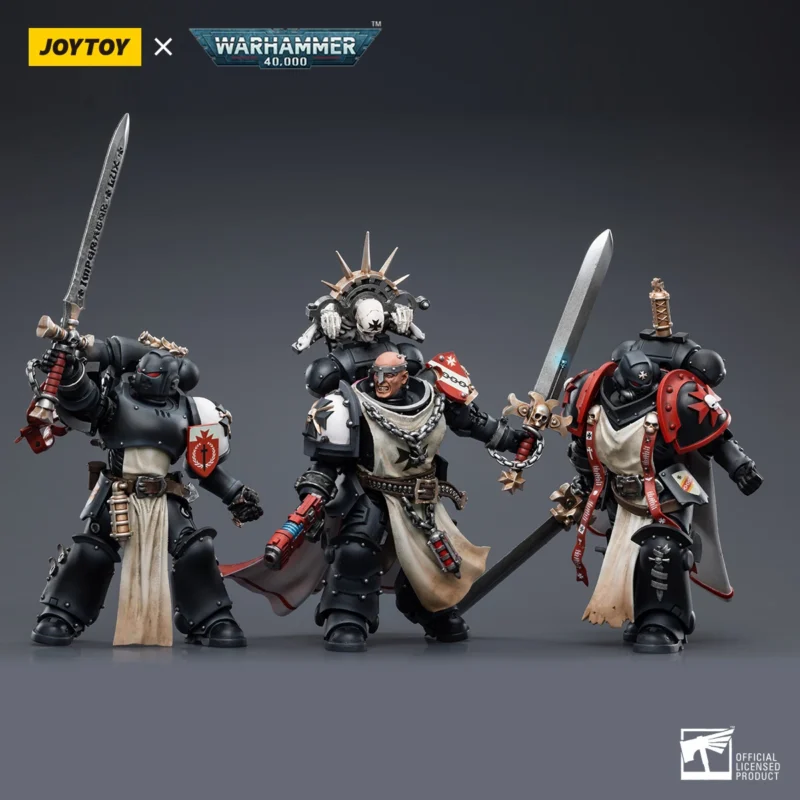 JOYTOY Warhammer 40k 1/18 Action Figure Black Templars The Emperors Champion Rolantus Model Doll Collection Decor Toy Xmas Gift - Image 5