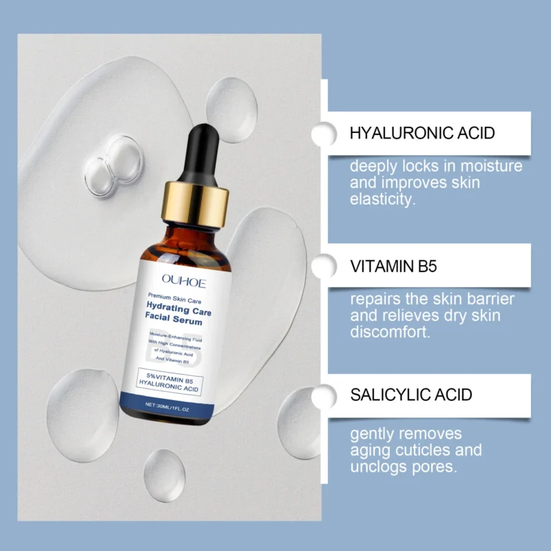 OUHOE Hydrating Care Facial Serum - Deep Moisturize, Balance Oil, Whiten, Repair Acne, All Skin Types, Anti - aging - Image 4