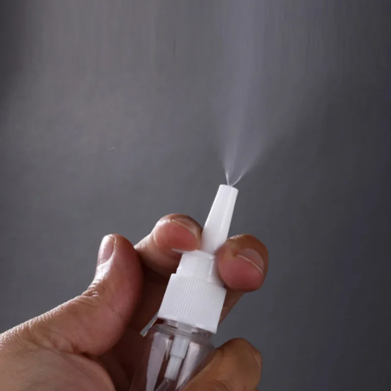 Empty Plastic Spray Bottle Small Mist Spray Bottle Leak-Proof Portable for Sinus Rinse Personal Care Nasal Care - Image 2