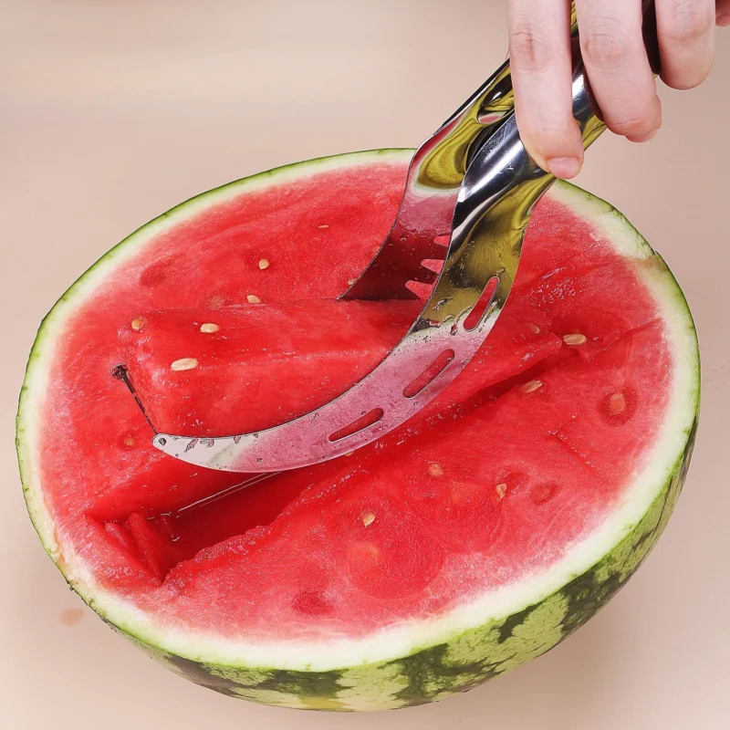 Kitchen Windmill Watermelon Cutter Stainless Steel Artifact Salad Fruit Slicer Cutter Tools Watermelon Digger Accessories Gadget
