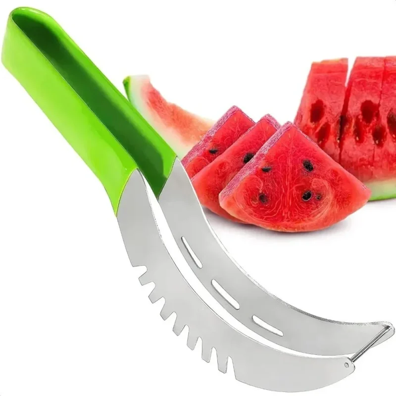 Watermelon Cutter Stainless Steel Artifact Salad Fruit Slicer Cutter Tool Watermelon Digger Kitchen Accessories Gadgets - Image 3