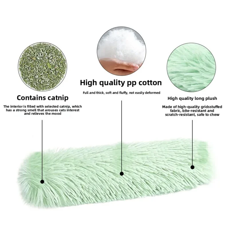 Popular Plush Strip Throw Pillow Contains Catnip Cat Pillow To Accompany Cat Toys Pet Supplies - Image 2