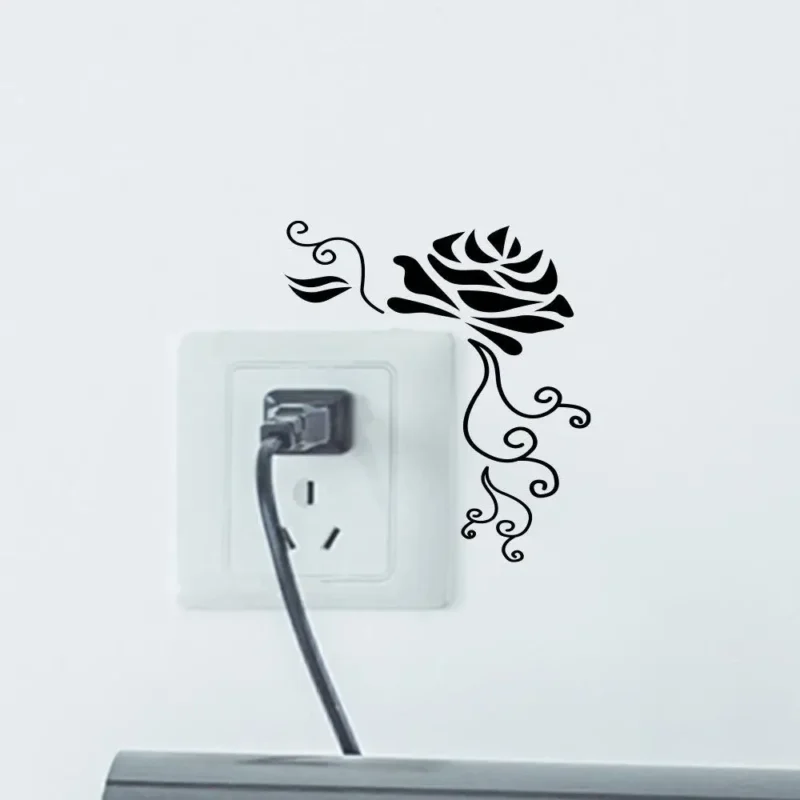 DIY Flower Home Decor 3D For Living Room Sofa Background Wall Art Decals Light Switch Sticker Wall Stickers Car Stickers - Image 5