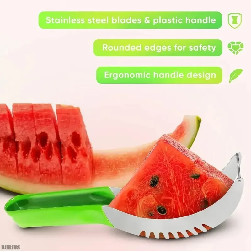 Watermelon Cutter Stainless Steel Artifact Salad Fruit Slicer Cutter Tool Watermelon Digger Kitchen Accessories Gadgets - Image 6