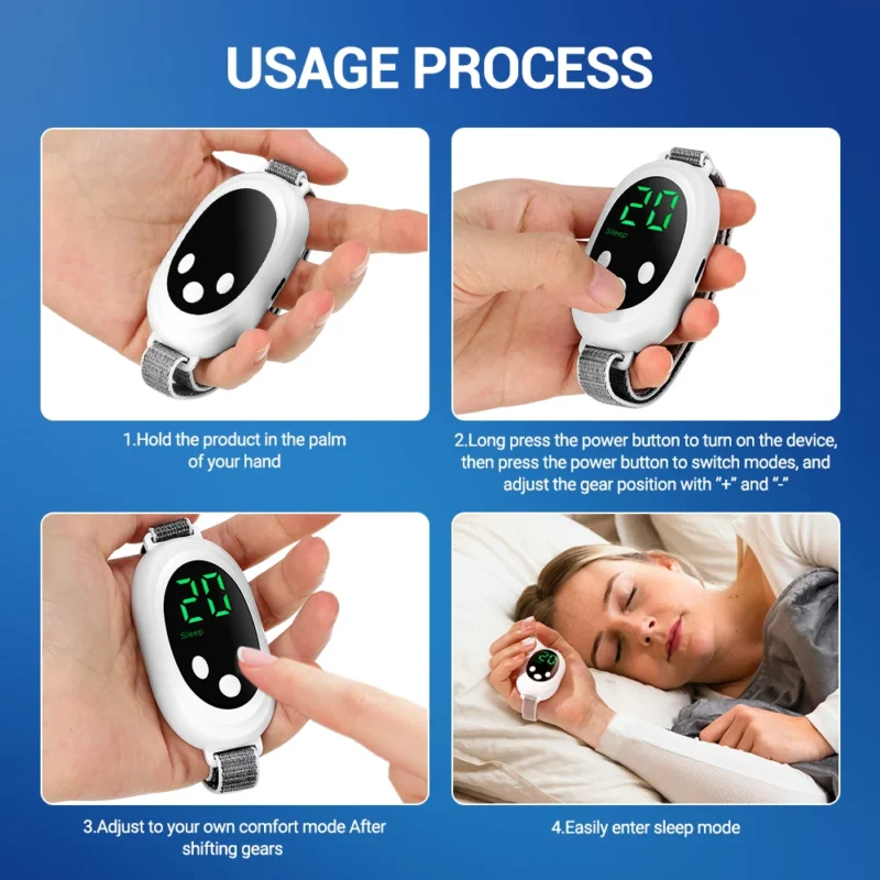 New Microcurrent Sleep Aid Device EMS Sleep Aid Machine Sleep Instrument for Insomnia Stress Anxiety Relief Palm Pulse Massager - Image 5