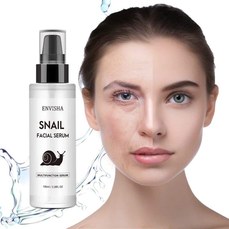 ENVISHA Snail Collagen Face Serum Facial Skin Care Anti-aging Wrinkle Moisturizing Whitening Firming Skin Essence Shrink Pores - Image 3