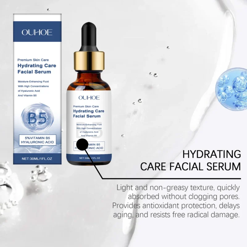 OUHOE Hydrating Care Facial Serum - Deep Moisturize, Balance Oil, Whiten, Repair Acne, All Skin Types, Anti - aging - Image 2
