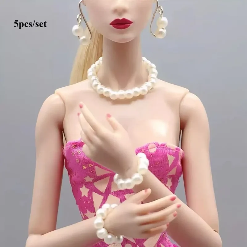 Doll Earring Necklaces Crowns Bracelet Jewelry Clothes Accessories for 1/6 1/3 1/12 Doll Baby Girl Gift Doll Colthes Decorations - Image 3