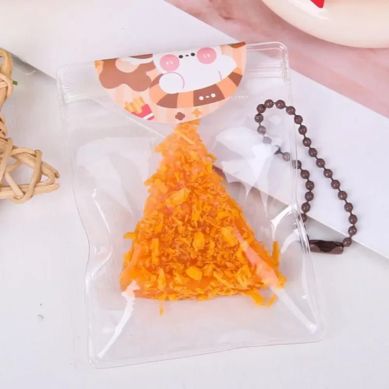 Safe Bread Crumbs Fried Food Pinch Toy Flexible TPR Squeeze Hamburger Toy Pizza Hot Dog Cute Food Pinch Toy Unique Gift - Image 4
