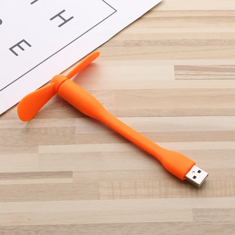 1PC Mini USB Fan Portable Flexible Cooler Bendable Fan for PC Laptop Charger Summer Travel Gadgets Cool Small Fan