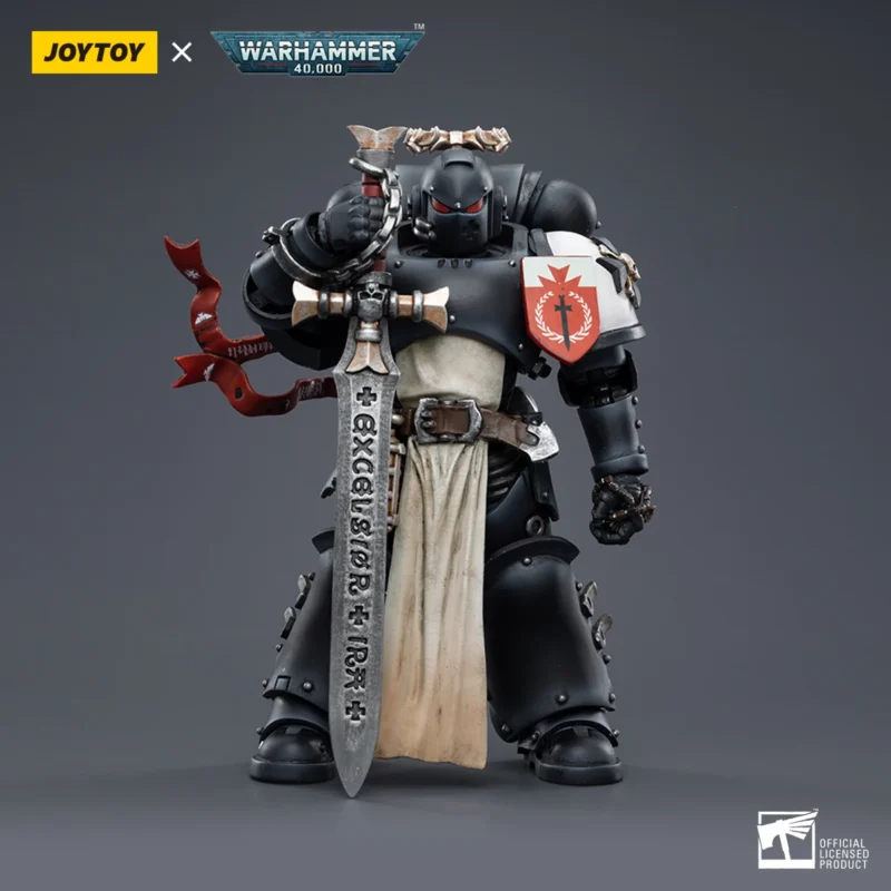 JOYTOY Warhammer 40k 1/18 Action Figure Black Templars The Emperors Champion Rolantus Model Doll Collection Decor Toy Xmas Gift - Image 4