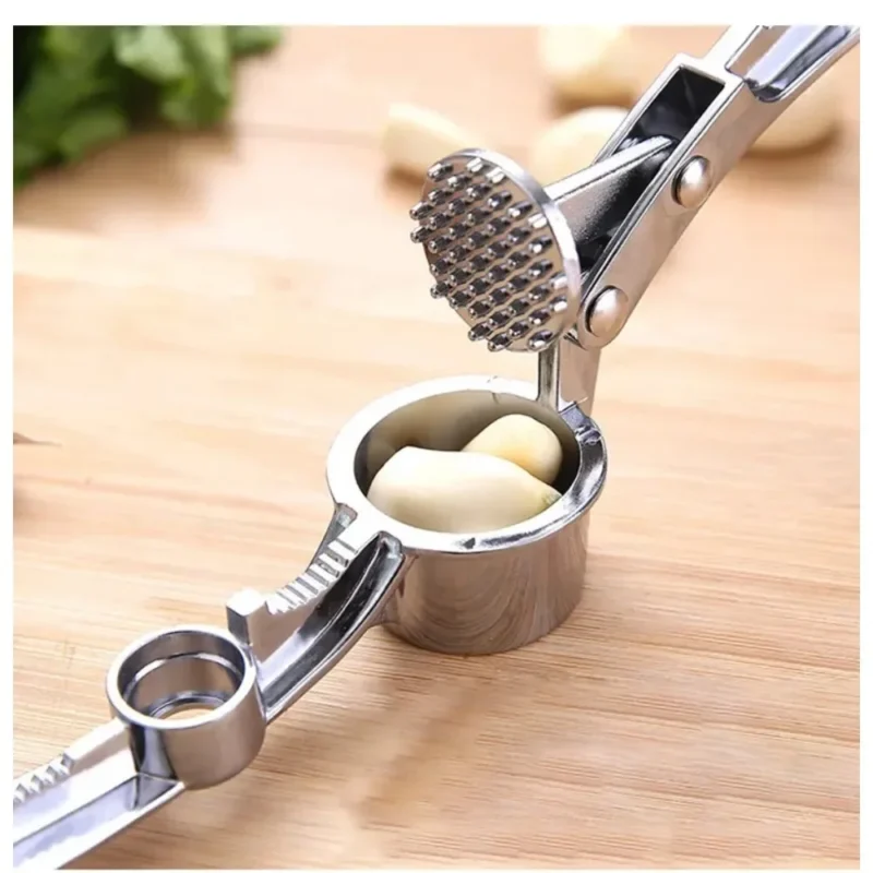 Manual Garlic Press Stainless Steel Garlic Crusher Ginger Squeezer Garlic Grinder Mincer Kitchen Gadgets - Image 4