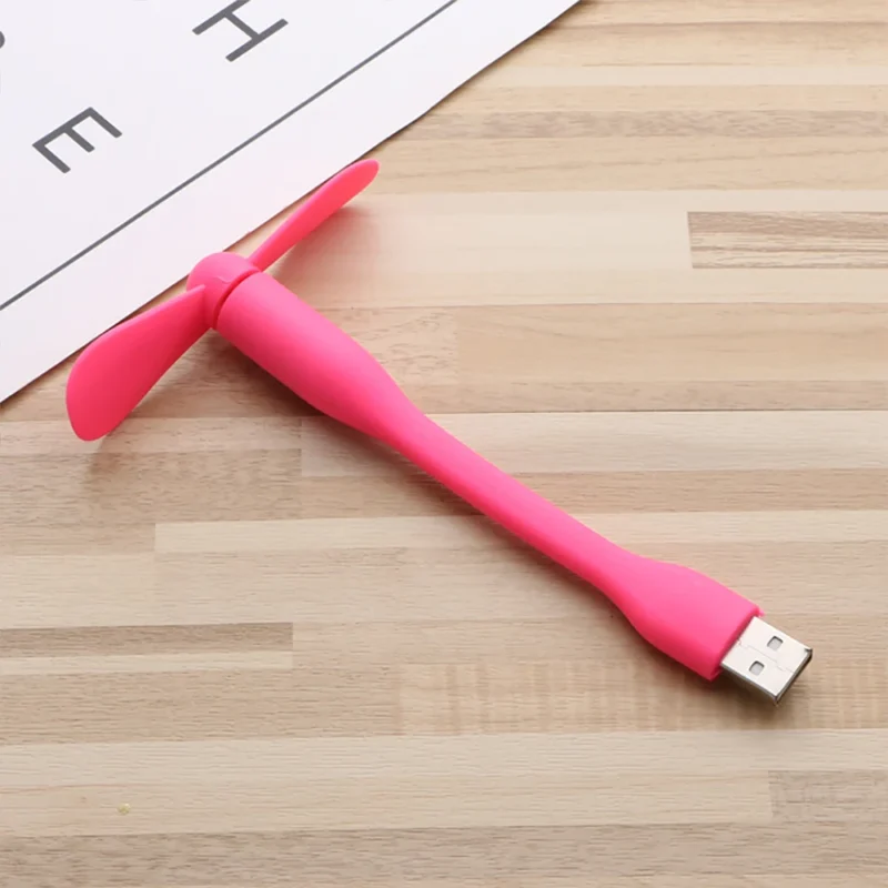 1PC Mini USB Fan Portable Flexible Cooler Bendable Fan for PC Laptop Charger Summer Travel Gadgets Cool Small Fan - Image 2