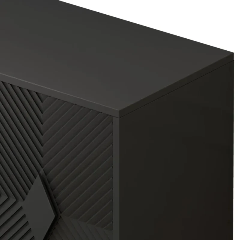 31.50 Modern 2 Door Wooden Storage Cabinet Accent Cabinet with Metal Leg Featuring Twotier Storage for Living Room Entryway and - Image 5