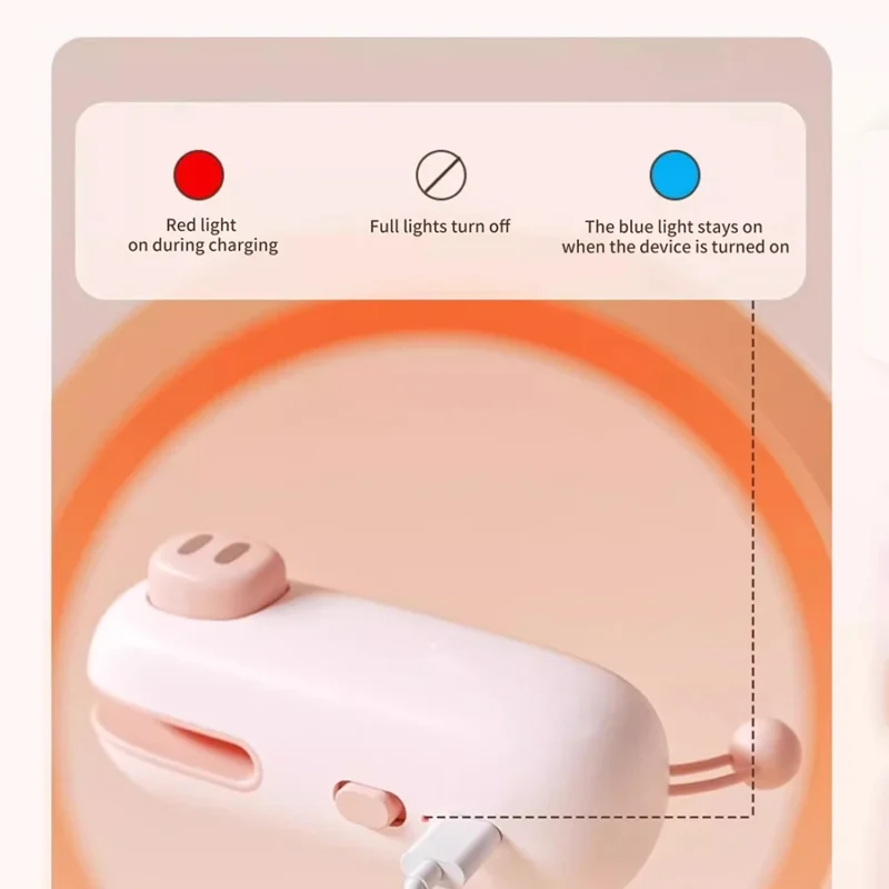 Handheld Portable Mini Sealing Machine Rechargable 2-in-1 Bag Sealer Snack Bag Heat Sealing Machines Food Bag Sealer Gadget - Image 6
