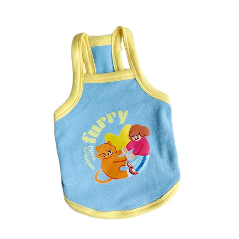 Dog Summer Clothes Puppy Sleeveless Striped Vest T-Shirt Pet Tutu Skirt Cat Dresses Suitable for Small Medium Cat Dog - Image 6