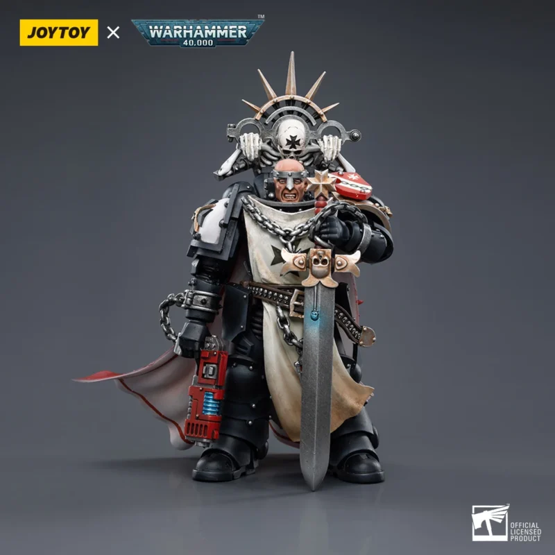 JOYTOY Warhammer 40k 1/18 Action Figure Black Templars The Emperors Champion Rolantus Model Doll Collection Decor Toy Xmas Gift - Image 2