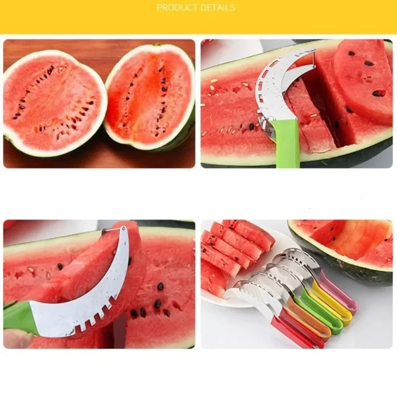 Watermelon Cutter Stainless Steel Artifact Salad Fruit Slicer Cutter Tool Watermelon Digger Kitchen Accessories Gadgets - Image 4
