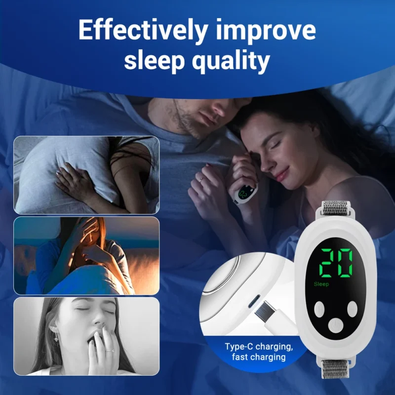 New Microcurrent Sleep Aid Device EMS Sleep Aid Machine Sleep Instrument for Insomnia Stress Anxiety Relief Palm Pulse Massager - Image 4